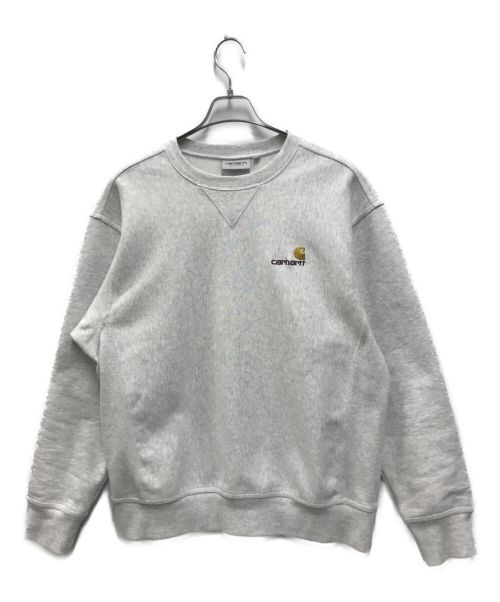 CarHartt（カーハート）CarHartt (カーハート) AMERICAN SCRIPT SWEAT SHIRT グレー サイズ:Mの古着・服飾アイテム