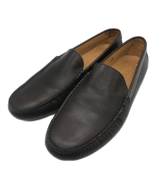 TOD'S（トッズ）TOD'S (トッズ) モカシン スリッポン ローファー ブラウン サイズ:8 1/2（27.5cm）の古着・服飾アイテム