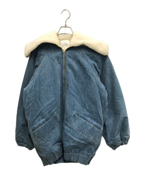 patou（パトゥ）Patou (パトゥ) Shearling Collar Denim Jacket インディゴ サイズ:XSの古着・服飾アイテム