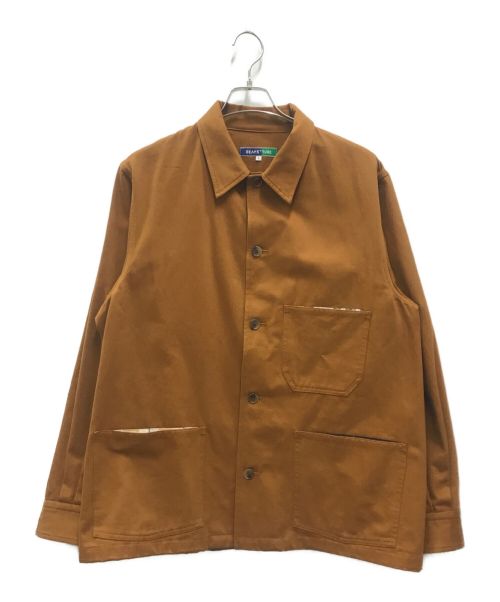 BEAMS PLUS（ビームスプラス）BEAMS PLUS (ビームスプラス) TUBE (チューブ) 別注 Coverall Jacket ブラウン サイズ:Lの古着・服飾アイテム