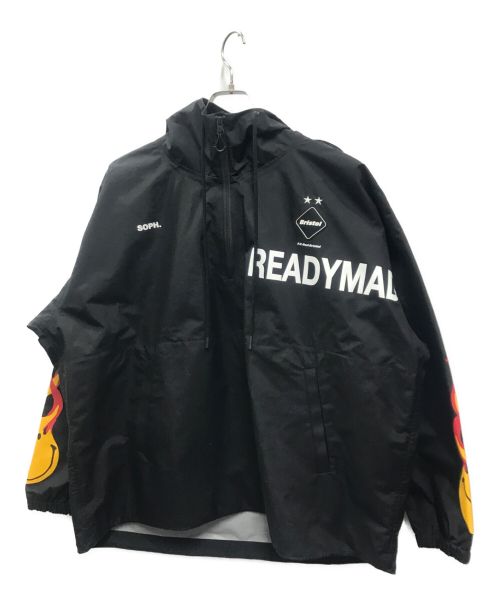 F.C.R.B.（エフシーアールビー）F.C.R.B. (エフシーアールビー) READYMADE (レディメイド) 3L HALF ZIP ANORAK ブラック サイズ:Sの古着・服飾アイテム