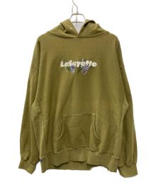 LFYT（エルエフワイティー）の古着「WISTERIA LOGO US COTTON PIGMENT DYED HOODIE」｜カーキ