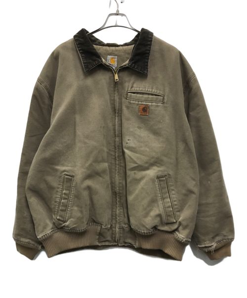 CarHartt（カーハート）CarHartt (カーハート) ダック地ボンバージャケット ブラウン サイズ:3XLの古着・服飾アイテム