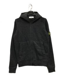 STONE ISLAND（ストーンアイランド）の古着「ニットコンビジャケット」｜グレー