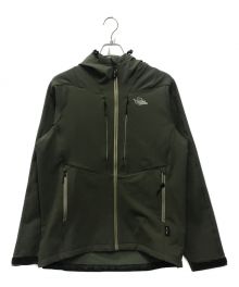 POLEWARDS（ポールワーズ）の古着「SOFTSHELL HOODIE」｜カーキ