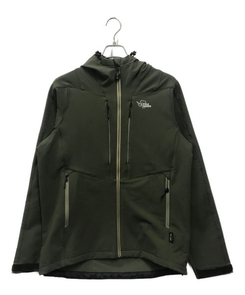 POLEWARDS（ポールワーズ）POLEWARDS (ポールワーズ) SOFTSHELL HOODIE カーキ サイズ:Lの古着・服飾アイテム