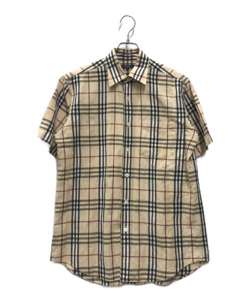 BURBERRY LONDON（バーバリーロンドン）BURBERRY LONDON (バーバリー ロンドン) ノバチェックリネンシャツ ベージュ サイズ:Mの古着・服飾アイテム