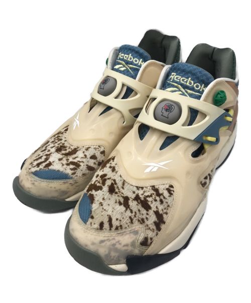 REEBOK（リーボック）REEBOK (リーボック) Pump Court Brain Dead アイボリー×ブルー サイズ:28cmの古着・服飾アイテム