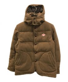 DANTON×BEAMS（ダントン×ビームス）の古着「ウールモッサ フード付ダウンジャケット」｜ブラウン