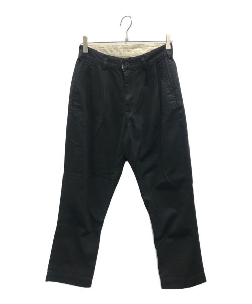 orSlow（オアスロウ）orSlow (オアスロウ) TWO TUCK WIDE TROUSERS ブラックの古着・服飾アイテム