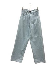 LU'U DAN（LU'U DAN）の古着「PLEATED FRONT JEANS」｜インディゴ