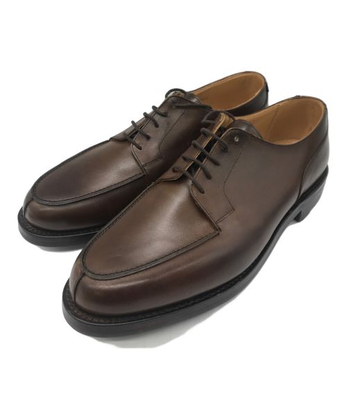 Crockett & Jones（クロケット＆ジョーンズ）Crockett & Jones (クロケット＆ジョーンズ) MORETON Uチップシューズ ブラウン サイズ:9Eの古着・服飾アイテム