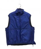 DAIWA PIER39ダイワ ピア39）の古着「TECH REVERSIBLE PULLOVER PUFF VEST」｜ブラック×ブルー