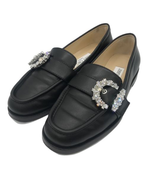 JIMMY CHOO（ジミーチュウ）JIMMY CHOO (ジミーチュウ) CHERI LOAFER OSNC ブラック サイズ:37（23.5cm）の古着・服飾アイテム