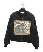 SASQUATCHfabrix.サスクワッチファブリックス）の古着「“横田基地” FLIGHT JACKET」｜ベージュ×ブラック