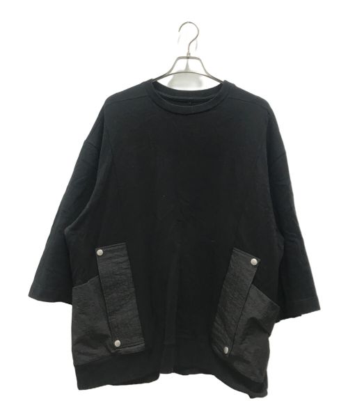 ARTEFACT（アーティファクト）ARTEFACT (アーティファクト) Nylon Combi Sweat Top ブラック サイズ:記載なしの古着・服飾アイテム