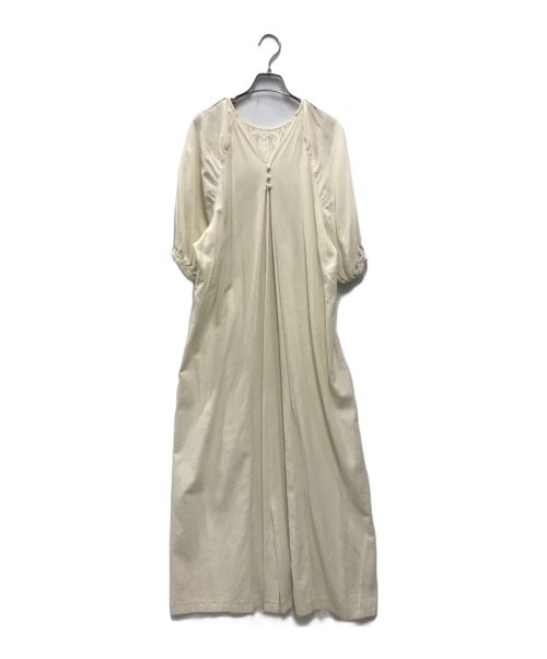 Ameri（アメリ）AMERI (アメリ) メディ2WAYサークルパターンレースドレス ベージュ サイズ:Mの古着・服飾アイテム