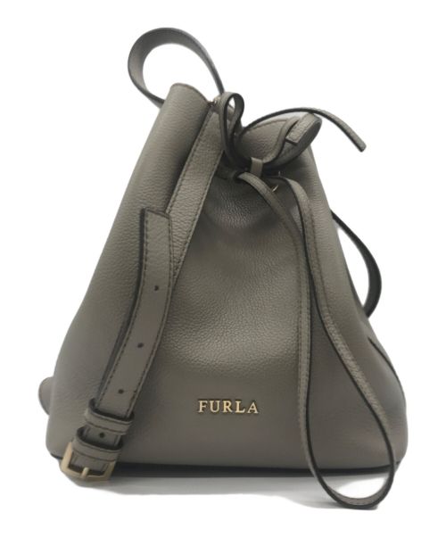 FURLA（フルラ）FURLA (フルラ) COSTANZA BUCKET BAG グレージュの古着・服飾アイテム