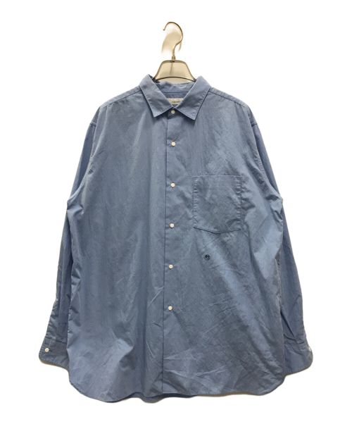 nanamica（ナナミカ）nanamica (ナナミカ) Regular Collar Wind Shirt ブルー サイズ:Mの古着・服飾アイテム