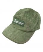 SUPREMEシュプリーム）の古着「2Tone Corduroy Camp Cap」｜グリーン