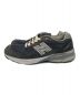 NEW BALANCE (ニューバランス) ローカットスニーカー ネイビー×ブラウン サイズ:26.5cm：13000円