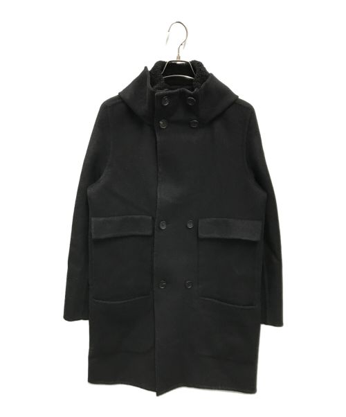 BALENCIAGA（バレンシアガ）BALENCIAGA (バレンシアガ) ウールフーデッドコート ブラック サイズ:44の古着・服飾アイテム