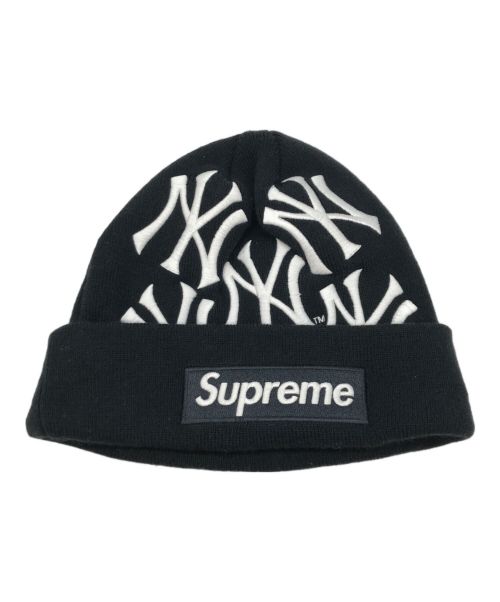 SUPREME（シュプリーム）Supreme (シュプリーム) NEW YORK YANKEES (ニューヨークヤンキース) New Era (ニューエラ) Box Logo Beanie ネイビーの古着・服飾アイテム