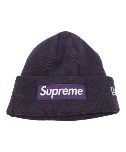 SUPREME（シュプリーム）Supreme (シュプリーム) New Era (ニューエラ) Box Logo Beanie パープルの古着・服飾アイテム