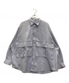 FreshServiceフレッシュサービス）の古着「DRY OXFORD FLAP POCKET L/S SHIRT」｜ブルー