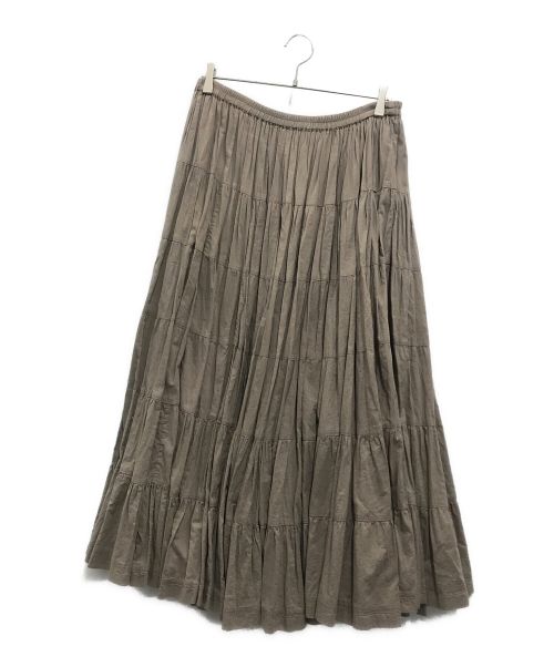 MARIHA（マリハ）MARIHA (マリハ) コットンギャザーフレアスカート ブラウン サイズ:FREEの古着・服飾アイテム