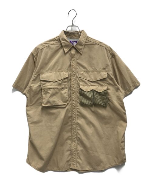 THE NORTH FACE（ザ ノース フェイス）THE NORTH FACE (ザ ノース フェイス) Polyester Linen Field H/S Shirt ベージュ サイズ:Mの古着・服飾アイテム