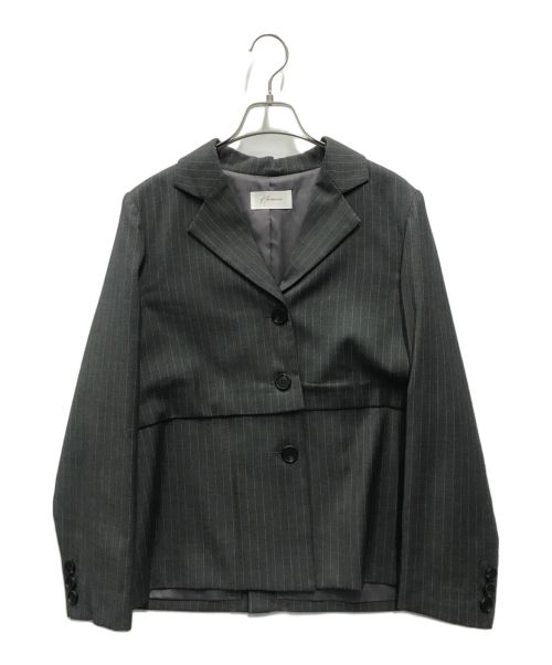 HERENCIA（ヘレンチア）HERENCIA (ヘレンチア) 2WAY Single Tailored Jacket グレー サイズ:FREEの古着・服飾アイテム