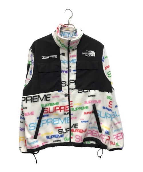 SUPREME（シュプリーム）Supreme (シュプリーム) THE NORTH FACE (ザ ノース フェイス) steep tech fleece ホワイト×ブラック サイズ:Mの古着・服飾アイテム