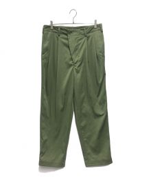 WEWILL（ウィーウィル）の古着「DOUBLE TUCK SLACKS」｜カーキ