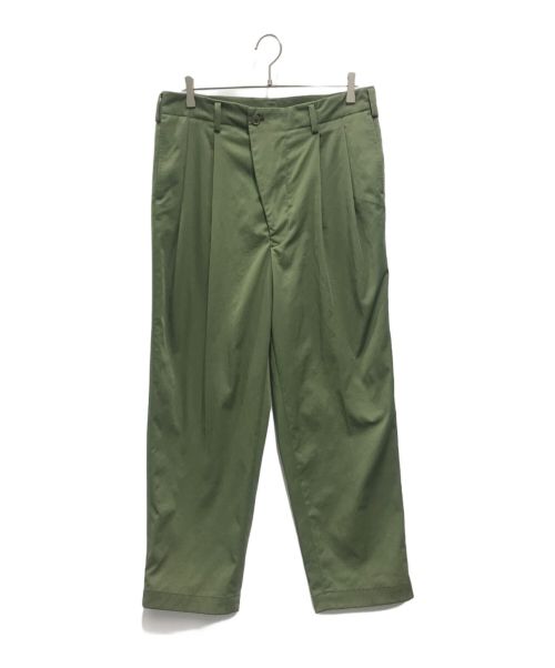 WEWILL（ウィーウィル）WEWILL (ウィーウィル) DOUBLE TUCK SLACKS カーキ サイズ:Sの古着・服飾アイテム