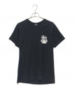 stussyステューシー）の古着「プリントTシャツ」｜ブラック