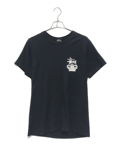 stussy（ステューシー）stussy (ステューシー) プリントTシャツ ブラック サイズ:Sの古着・服飾アイテム