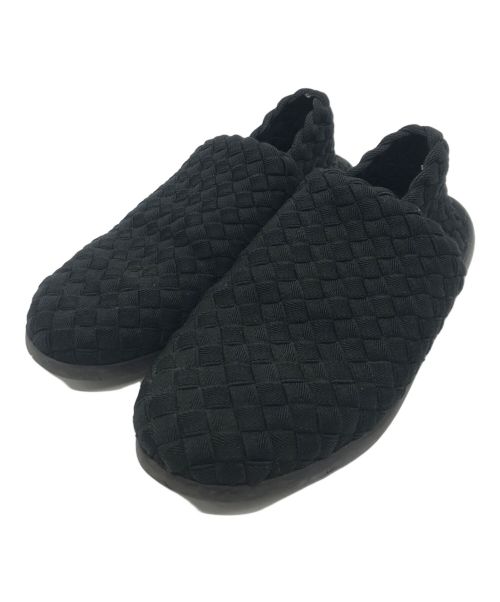 BOTTEGA VENETA（ボッテガベネタ）BOTTEGA VENETA (ボッテガベネタ) イントレチャート プラット スリッポン ブラック サイズ:42の古着・服飾アイテム