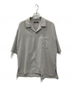 ATTACHMENTアタッチメント）の古着「DROP SHOULDER OPEN COLLAR S/S SH」｜ベージュ