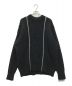 JOHN LAWRENCE SULLIVAN（ジョンローレンスサリバン）の古着「ZIPPED FISHERMAN KNIT SWEATER」｜ブラック