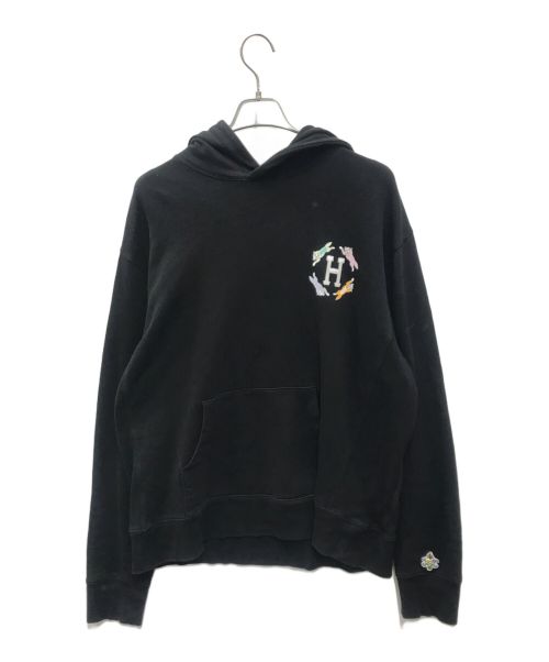 HUF（ハフ）HUF (ハフ) Ice Cream (アイスクリーム) ICECREAM FROSTED HOODIE ブラック サイズ:XLの古着・服飾アイテム