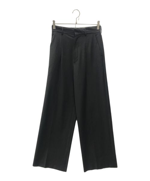 yo BIOTOP（ヨー ビオトープ）yo BIOTOP (ヨー ビオトープ) High waist slacks ブラック サイズ:1の古着・服飾アイテム