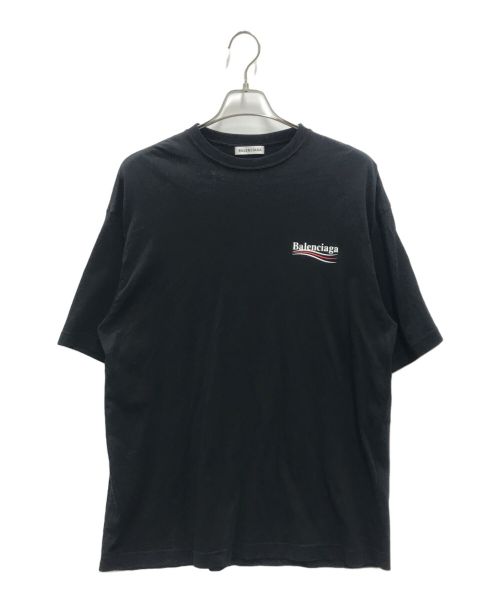 BALENCIAGA（バレンシアガ）BALENCIAGA (バレンシアガ) キャンペーンロゴTEE ブラック サイズ:Sの古着・服飾アイテム