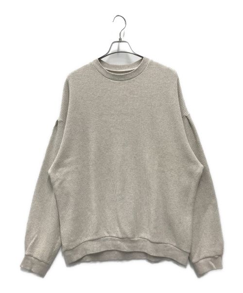 altared（オルタード）altared (オルタード) Big Waffle Crew Neck Sweat グレー サイズ:3の古着・服飾アイテム