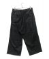 YOKOSAKAMOTO (ヨウコサカモト) WIDE TROUSERS ブラック サイズ:L：10000円