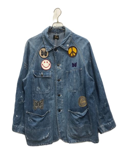 Needles（ニードルズ）Needles (ニードルズ) JOURNAL STANDARD (ジャーナルスタンダード) ASSORTED PATCH COVERALL JACKET インディゴ サイズ:Lの古着・服飾アイテム