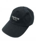 SUPREMEシュプリーム）の古着「Napped Canvas Classic Logo 6-Panel」｜ブラック