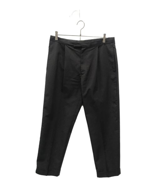 BEAMS+（ビームスプラス）BEAMS+ (ビームスプラス) Dark Check 1 Pleats Travel Trousers ブラウン サイズ:XLの古着・服飾アイテム