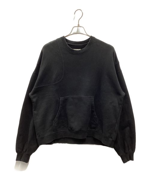 MATSUFUJI（マツフジ）MATSUFUJI (マツフジ) Hanting Stitch Sweatshirt ブラック サイズ:2の古着・服飾アイテム