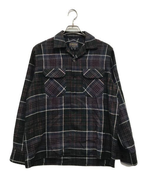 PENDLETON（ペンドルトン）PENDLETON (ペンドルトン) BILL WALL LEATHER (ビルウォールレザー) オンブレチェックシャツ グリーン サイズ:Sの古着・服飾アイテム